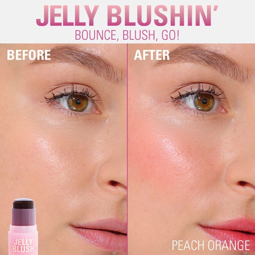 Jelly Blush Stick Lip and Cheek Stain Peach Orange