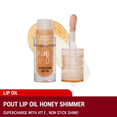 REVOLUTION - Pout Lip Oil Honey Shimmer