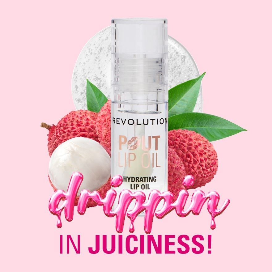 Pout Lip Oil Lychee Clear