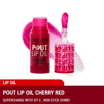 REVOLUTION - Pout Lip Oil Cherry Red