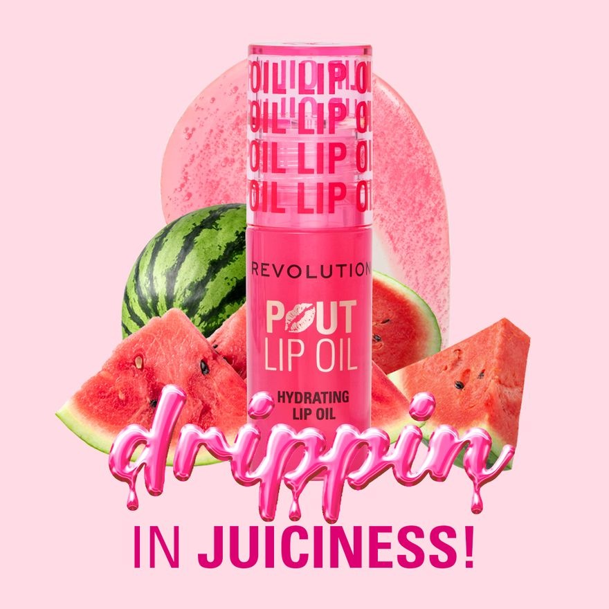 Pout Lip Oil Watermelon Pink image