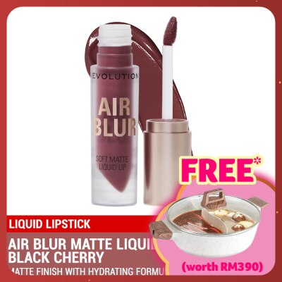 REVOLUTION Air Blur Matte Liquid Lipstick Black Cherry