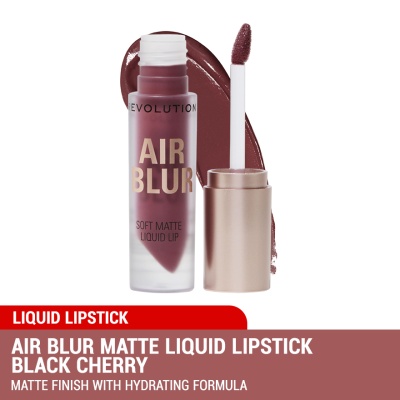 REVOLUTION - Air Blur Matte Liquid Lipstick Black Cherry