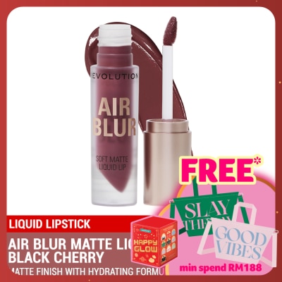 REVOLUTION Air Blur Matte Liquid Lipstick Black Cherry