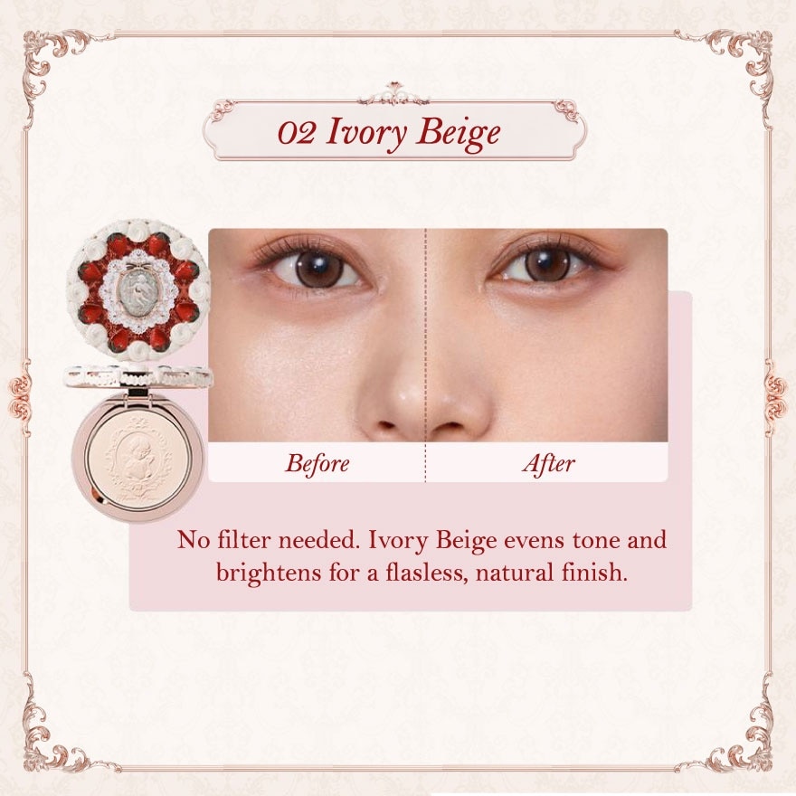 Strawberry Cupid Collection Pressed Powder 02 Ivory Beige