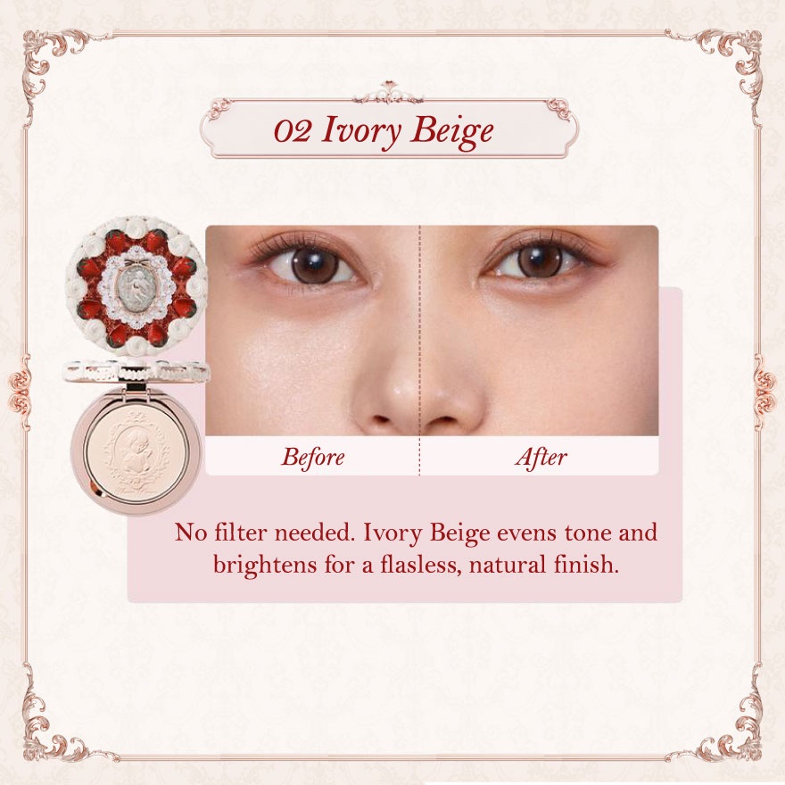 Strawberry Cupid Collection Pressed Powder 02 Ivory Beige