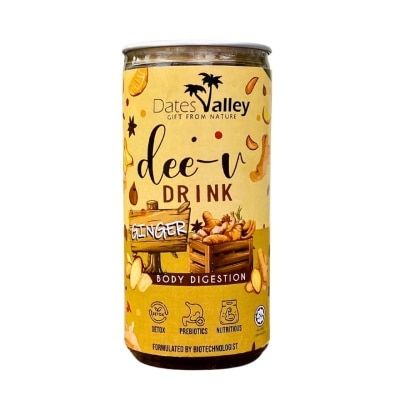 DATES VALLEY Ginger Prebiotic & Botanical Drink (Less Sweet)