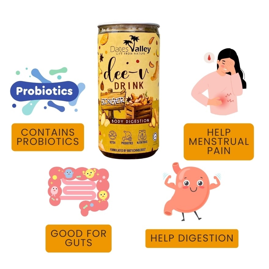 Ginger Prebiotic & Botanical Drink (Less Sweet)