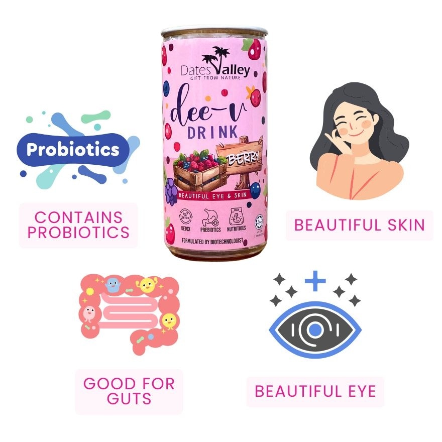 Berry Prebiotic & Botanical Drink (Less Sweet)