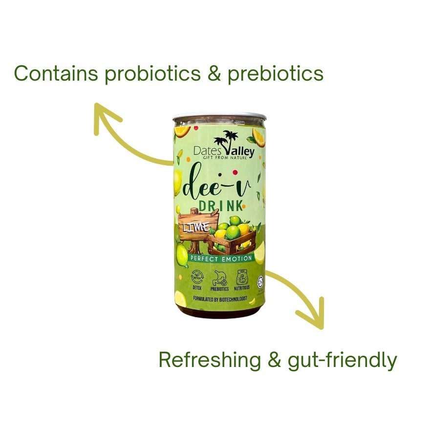 Lime Prebiotic & Botanical Drink (Less Sweet)