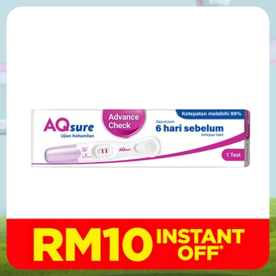 AQsure Advance Check Pregnancy Test 1s