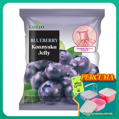 COZZO KONNYAKU - Jushida Konnyaku Jelly Blueberry Flavor 160g