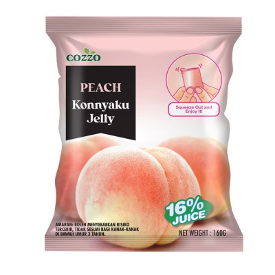 COZZO KONNYAKU - Jushida Konnyaku Jelly - Peach 160g