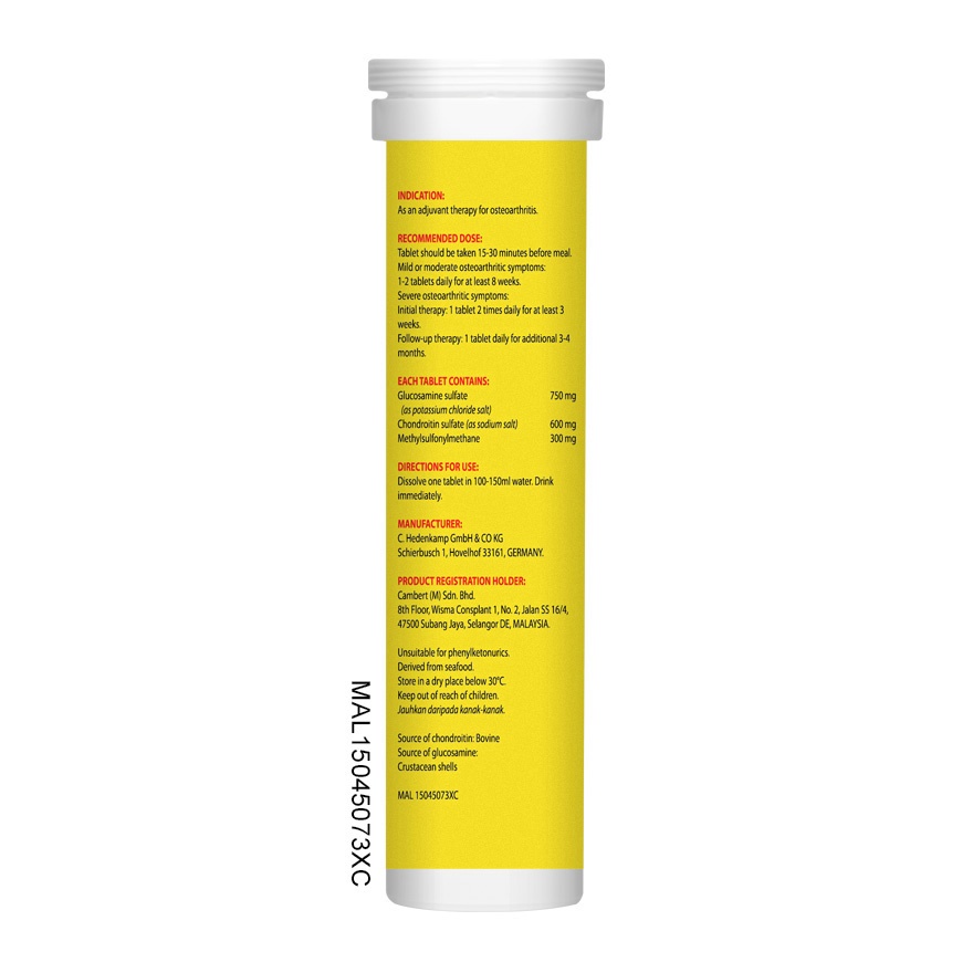 Glucosamine+Chondroitin+MSM Effervescent Tablet 1x15s (*MAL Item)