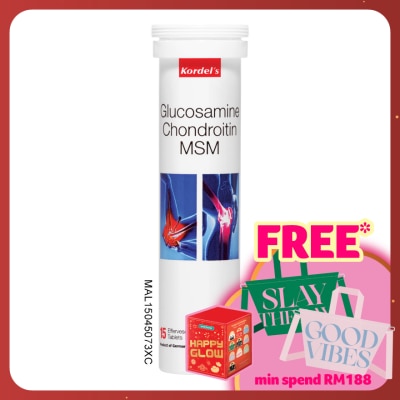 KORDEL'S Glucosamine+Chondroitin+MSM Effervescent Tablet 1x15s (*MAL Item)