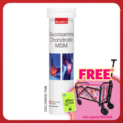 KORDEL'S Glucosamine+Chondroitin+MSM Effervescent Tablet 1x15s (*MAL Item)