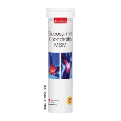 KORDEL'S Glucosamine+Chondroitin+MSM Effervescent Tablet 1x15s (*MAL Item)