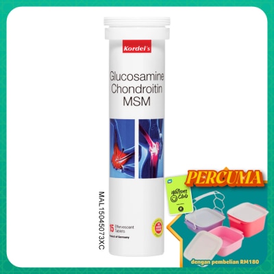 KORDEL'S - Glucosamine+Chondroitin+MSM Effervescent Tablet 1x15s (*MAL Item)