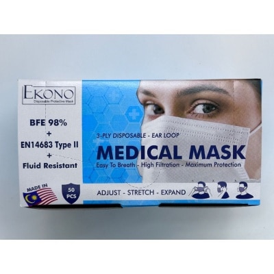 EKONO 3 Ply Medical Face Mask 50s