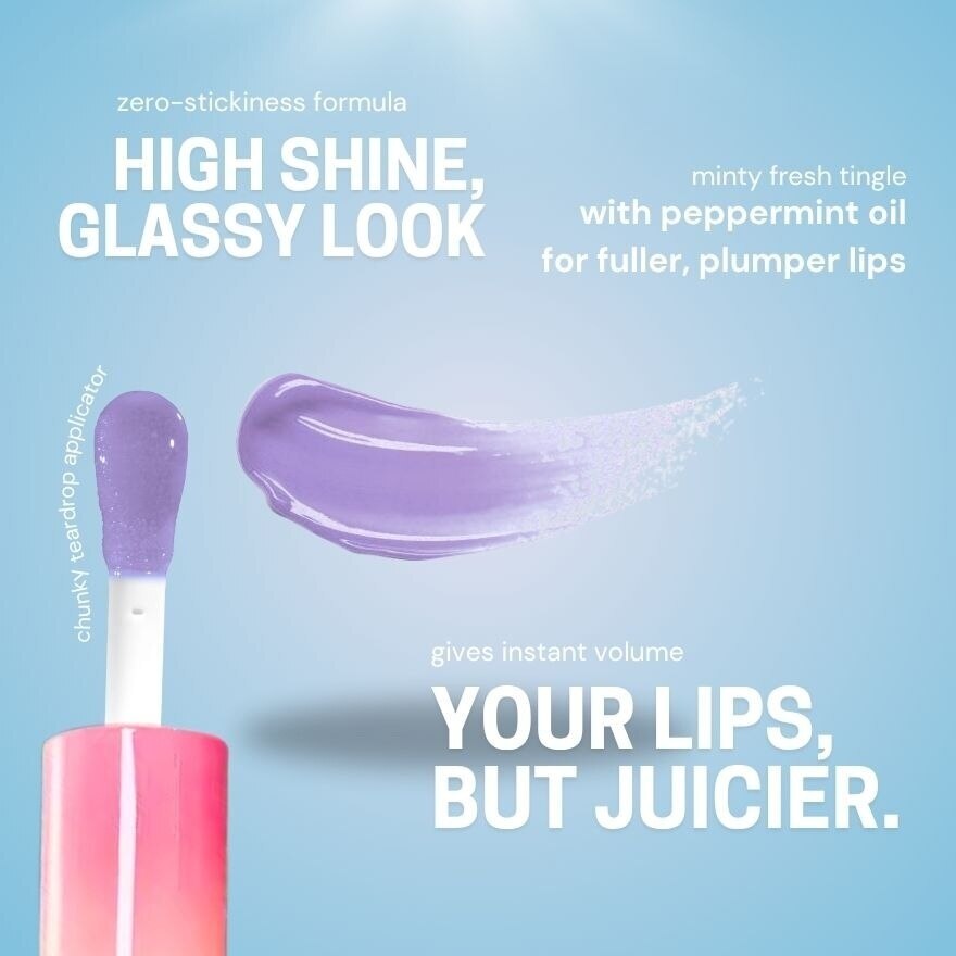 Gloss Hype Lip Plumper Plump Plum 6ml