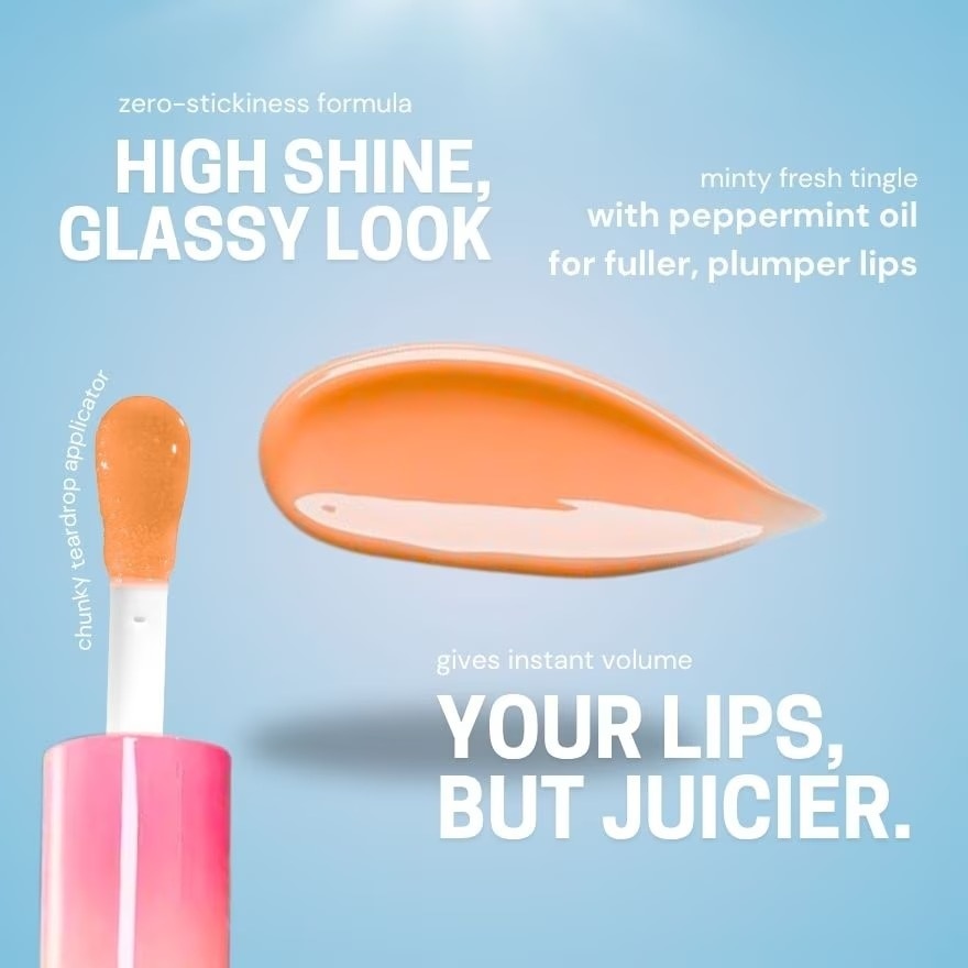 Gloss Hype Lip Plumper Peach Pop 6ml