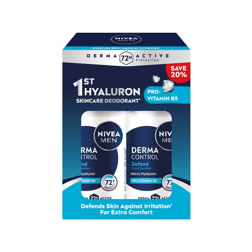 Deodorant Derma Control Defend Roll on Twinpack 2x50ml image