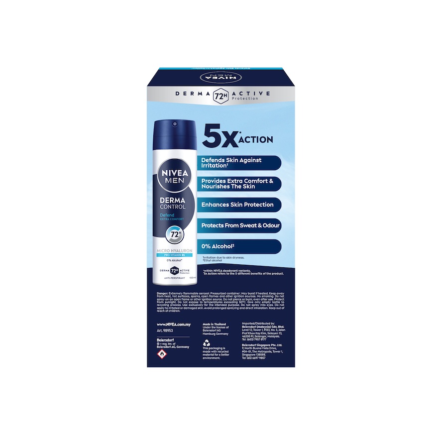 Deodorant Derma Control Defend Spray Twin Pack 2x150ml image