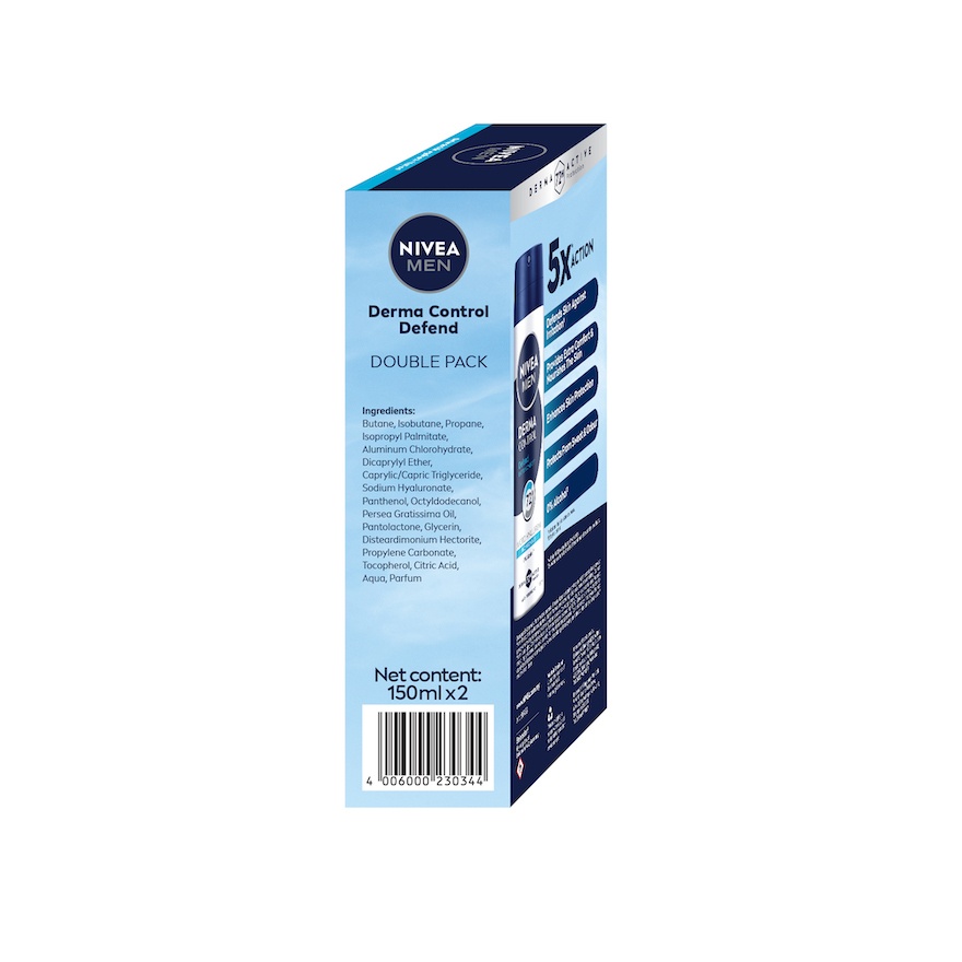 Deodorant Derma Control Defend Spray Twin Pack 2x150ml image