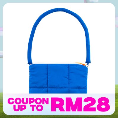 LINE FRIENDS Puffy Bag Blue 1s