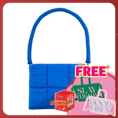 LINE FRIENDS Puffy Bag Blue 1s