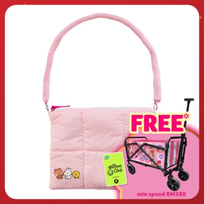 LINE FRIENDS Puffy Bag Pink 1s