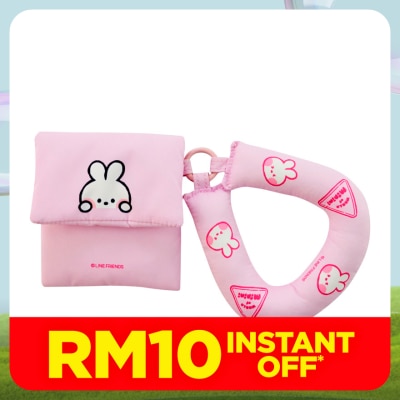 LINE FRIENDS Mini Puff Pouch Pink 1s