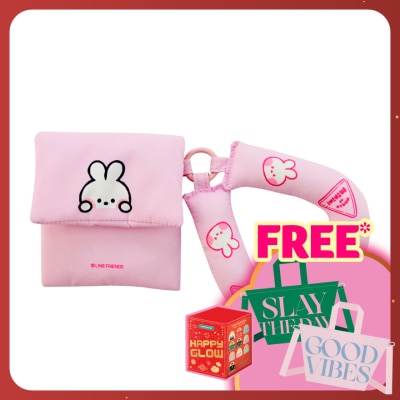 LINE FRIENDS Mini Puff Pouch Pink 1s