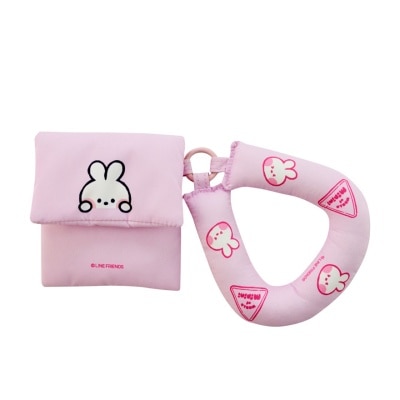 LINE FRIENDS Mini Puff Pouch Pink 1s