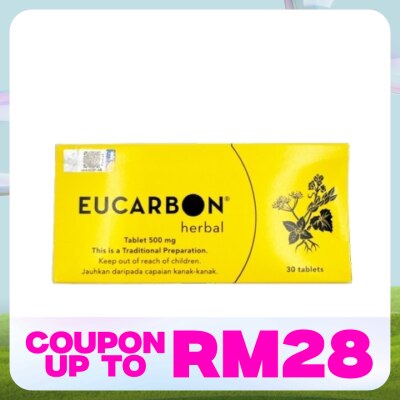 EUCARBON Herbal Tablets 500mg 30'S