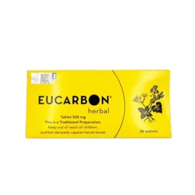 EUCARBON Herbal Tablets 500mg 30'S