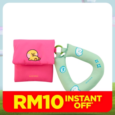 LINE FRIENDS Mini Puff Pouch Green 1s