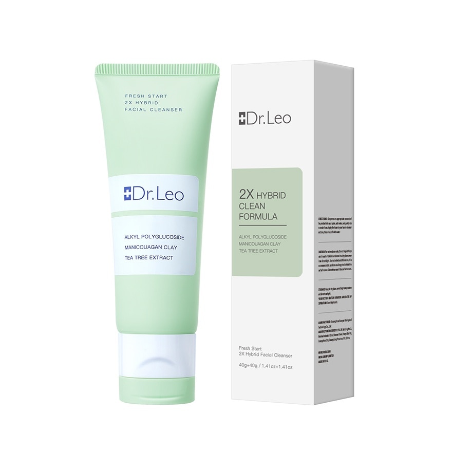 Fresh Start 2X Hybrid Facial Cleanser 40g + 40g