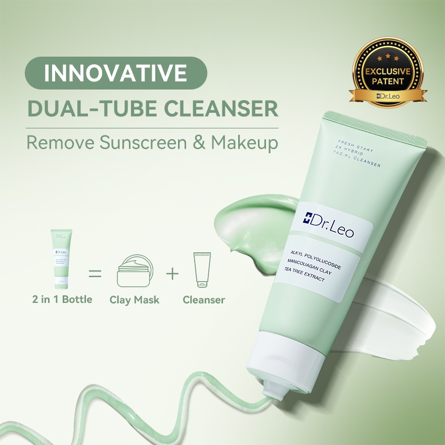 Fresh Start 2X Hybrid Facial Cleanser 40g + 40g