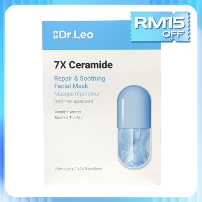 DR. LEO 7X Ceramide Repair & Soothing Facial Mask 25ml x 5