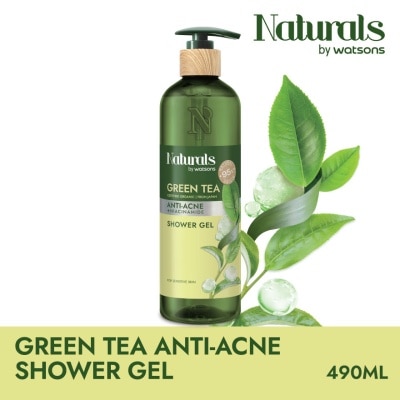 NATURALS BY WATSONS Green Tea Shower Gel 490ml