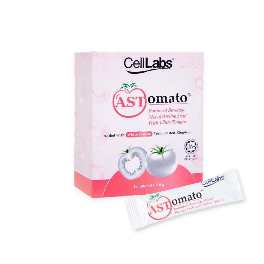 Astomato Botanical Beverage Mix Of Passion Fruit With White Tomato 8gx15s