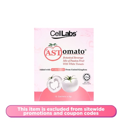 CELLLABS - Astomato Botanical Beverage Mix Of Passion Fruit With White Tomato 8gx15s