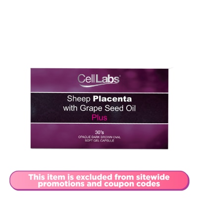 CELLLABS Sheep Placenta With Grape Seed Oil 15000mg 30s
