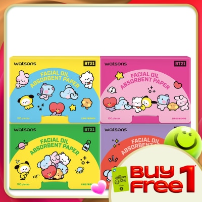 WATSONS - BT21 Oil Absorbent Paper 100s