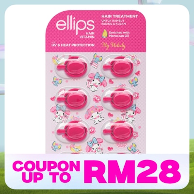 ELLIPS Hair Vitamin Sanrio My Melody Hair Treatment 8's