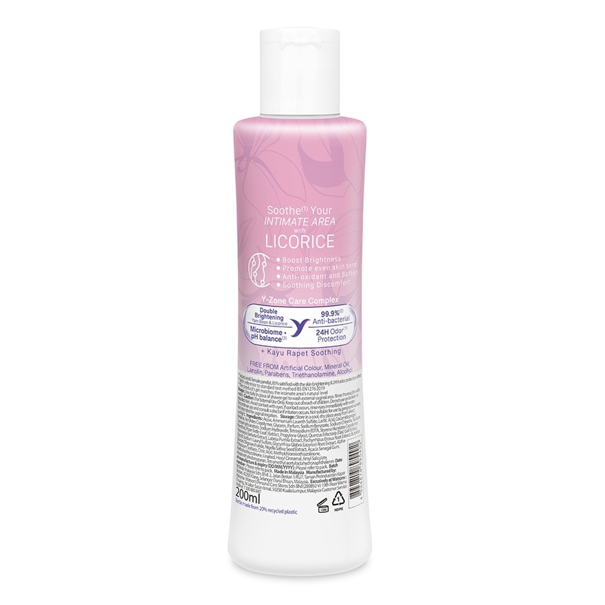 Licorice Soothing Feminine Wash 200ml
