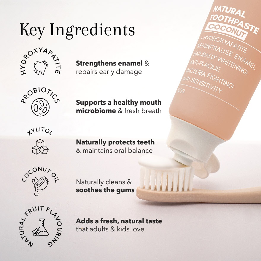 Natural Toothpaste Coconut 100g image