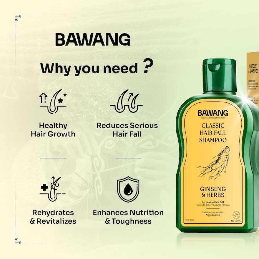 [Not For Sale] Classic Hair Fall Shampoo 80ml with Chinese Herbal Formulation