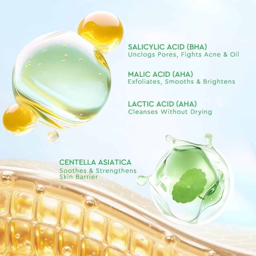 Centella Salicylic Acid Exfoliating Acne Pads 30s